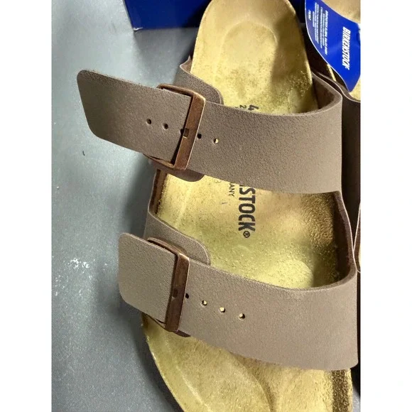 Birkenstock Arizona Mocha Birkibuc Sandals Mens 11 Womens 13 EU 44 NEW - Picture 5 of 8